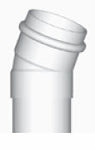 2512-12023 - Gated Pipe 22-1/2° Elbow Spigot x Gasket, 12"
