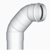 2516-08023 - Gated Pipe 90° Elbow Spigot x Gasket, 8"