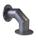 SGFE-600 - 6" 90° Flanged Elbow, Galvanized