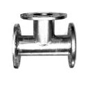 SGFT-666 - 6" x 6" x 6" Flanged Tee, Galvanized
