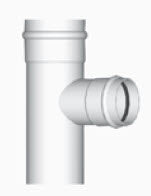 2501-060232 - Line Tee Gasket x Spigot x Gasket, 6"