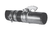 W660-4M - 4" Rainway Male Hose End - Includes B/L & Two Hose Clamps