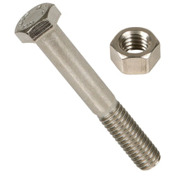NBS5/8X4 - Nut & Bolt Set, Zinc Plated, 5/8" X 4"