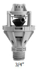 IP R33 9/64 - Nelson R33 Rotator, 3/4" MPT, Gold Plate, 9/64 Gold Nozzle, 40 to 65 PSI