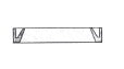 E-18 - Rainway Sq Back, Non-Drain Gasket, 8"