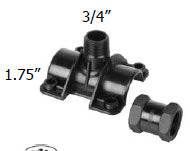 IP TST 1.75-3/4 - Irripod 1.75" Tapping Saddle, 3/4"MPT, comes with 3/4" FPT Coupler