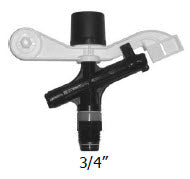 IP S3023 5/32 - Senniger Plastic Impact, 3/4" MPT, 23 Degree, 5/32 Nozzle